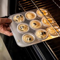 MasterClass Recycled Aluminium 9-Hole Muffin Tin, 24x22cm - Silver