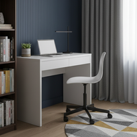 Computer desk Shefa Line Vikko White 100 cm - White