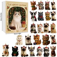 Christmas Cat Advent Calendar - Grey