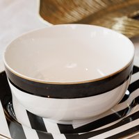 Mikasa Luxe Deco China Cereal Bowls, Set of 4, 14cm - White