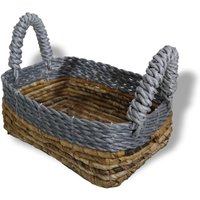 Banana Leaf AbuAbu Raffia Square Basket Set of 3 Multicolor - Multicolor