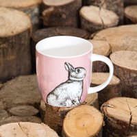 KitchenCraft China Rabbit Mugs Pack of 4 - Mixed