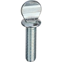 Steel Shouldered Thumbscrews Bzp M8 x 30 - Retail Pack - Box of 150 - Grey