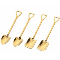 Shovel and Spade Stainless Steel Spoons - Gold / 4