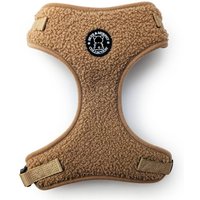 HugglePets Skye & Murphy Teddy Dog Harness - Espresso, Medium - Caramel / Large
