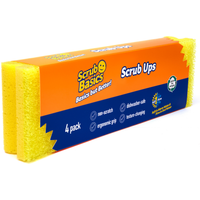 Pack of 4 Scrub Basics Scrub Ups - Yellow