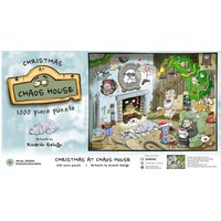 Christmas at Chaos House 1000 Piece Jigsaw Puzzle - Yellow