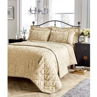 Savoy Woven Jacquard Duvet Set - Gold / King