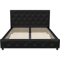Dakota Upholstered Bed - Black / King