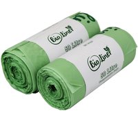 BioLiner 50 Litre Compostable Bags for Swing Bins & Dustbins - Green / 2