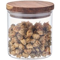 Eden & Willow Glass Kitchen Storage Canister with Acacia Wooden Lid - Clear / 0.35l