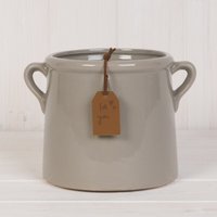 Elegant Large Grey For You Vase for Home Decor - Grey
