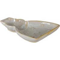 Four Candle Alora Ceramic Snowman Dish Decorative Home Accessory in White