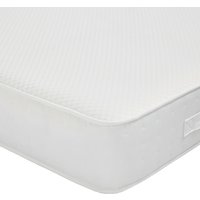 25cm Deep Bubble Stretch Memory foam with Orthopaedic Foam Twill Border Mattress - White / Double / Bubble Stretch