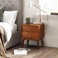 Lowry 2 Drawer Bedside - Aron