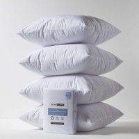 Terry Towelling Waterproof Pillow Protectors Pack of 4 - White / 80cm