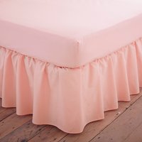 Charlotte Thomas Poetry Plain Dye Valance Sheet - Peach / King