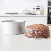 KitchenCraft Non-Stick 18cm Loose Base Deep Cake Pan - Grey