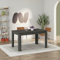 Tolmen Extendable Dining Table Rectangular Wooden Table - Anthracite Grey