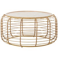 Trento Round Rattan Coffee Table - Natural