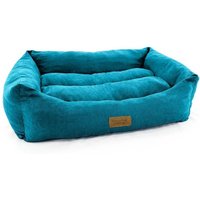 HugglePets Luxury Pet Lounger - Teal, Medium - Teal / 70cm