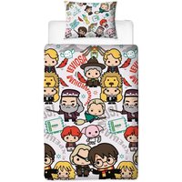 Harry Potter Scene Duvet Cover Set - White - Double White Double