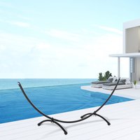 Outsunny 3m Adjustable Hammock Stand Only - Black