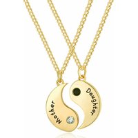 Mother and Daughter Necklace Set - Gold