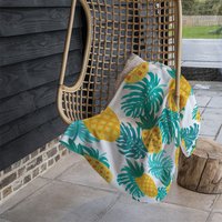 Pineapples Blanket - Blue