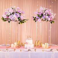 Glamour Golden Flower Stand - Golden