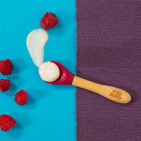 Children's Bamboo Silicone Tip Spoon - Red