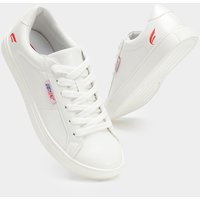 Simon Casual Lace Up Trainers - White / 8