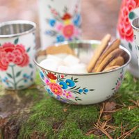 Hand-Painted Picnic Snack Bowls - Cotton / 6