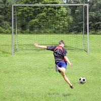 SPORTNOW Football Goal, Quick and Simple Set Up Football Net - Grey / 10ft x 6.5ft