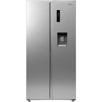 Willow WSBS84DS 430L Total No Frost American Style Fridge Freezer - Silver