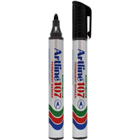 Artline Pack of 2 Permanent Marker Pens - Black