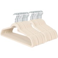 Non-Slip Velvet Hangers - Ivory / 50