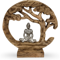 Zen Tree Sculpture - Natural & Silver