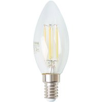4 Watt E14 Candle LED Filament Cool White Bulb - Natural White / 1