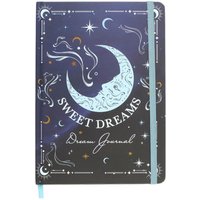 Sweet Dreams A5 Dream Journal Celestial Moon Stars Design - Blue