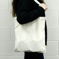 Large 6oz Cotton Bag 38x42cm with Sea-Life Prints Handles - White