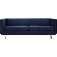 Pinner Navy Velvet 3 Seater Sofa - Blue