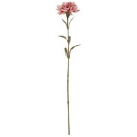 Set of 3 Pink Carnation Artificial Flower Stems - Pink