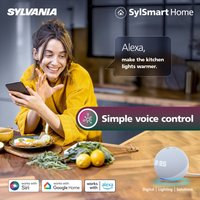 Sylvania Smart Lamps Smart LED Light Bulb E27 806 Lumens WiFi Tuneable White Cle - White