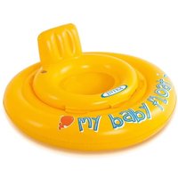 Children's Rubber Ring with Seat Back - Yellow