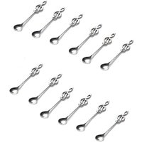 Stainless Steel Treble Clef Spoons - Silver / 12