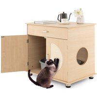 Cat Hidden Washroom - Natural
