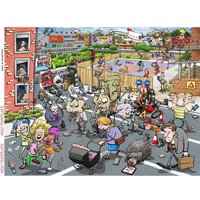 Chaos at Zombieland 1000 Piece Jigsaw Puzzle - Chaos no. 22 - Neutral
