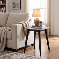 FWStyle Monaco Sintered Stone Grey or White Sofa End Lamp Table - Grey