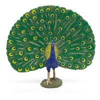 PAPO Farmyard Friends Peacock Toy Figure - Blue